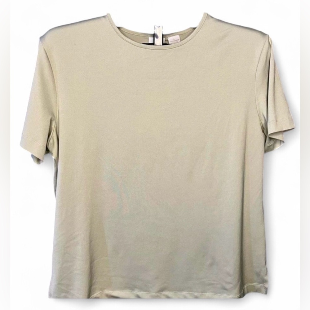 Cherokee Light Sage Green Tee with Crew Neck